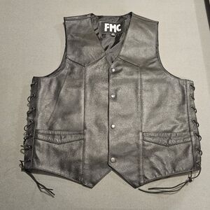 FMC leather vest